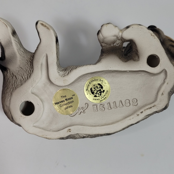 Handpainted Realistic Vintage Tabby Kitten Cat Figurine Harvey Knox - Picture 6 of 9